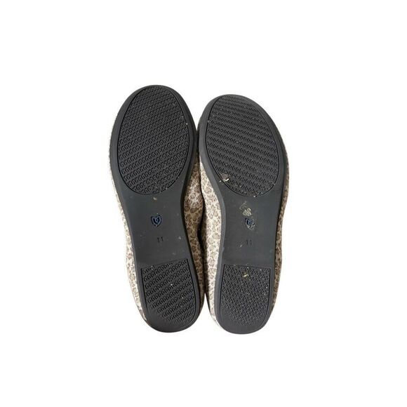 Rothy's The Flat Portobello Spot  Flats Leopard Animal Print Size 11 Cream Tan - Picture 9 of 11